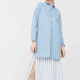 Denim Long Shirt