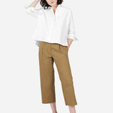 Wide Leg Crop Brown