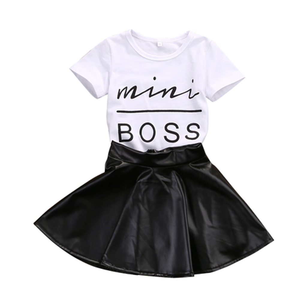 MINI BOSS FAUX SKATER SKIRT SET