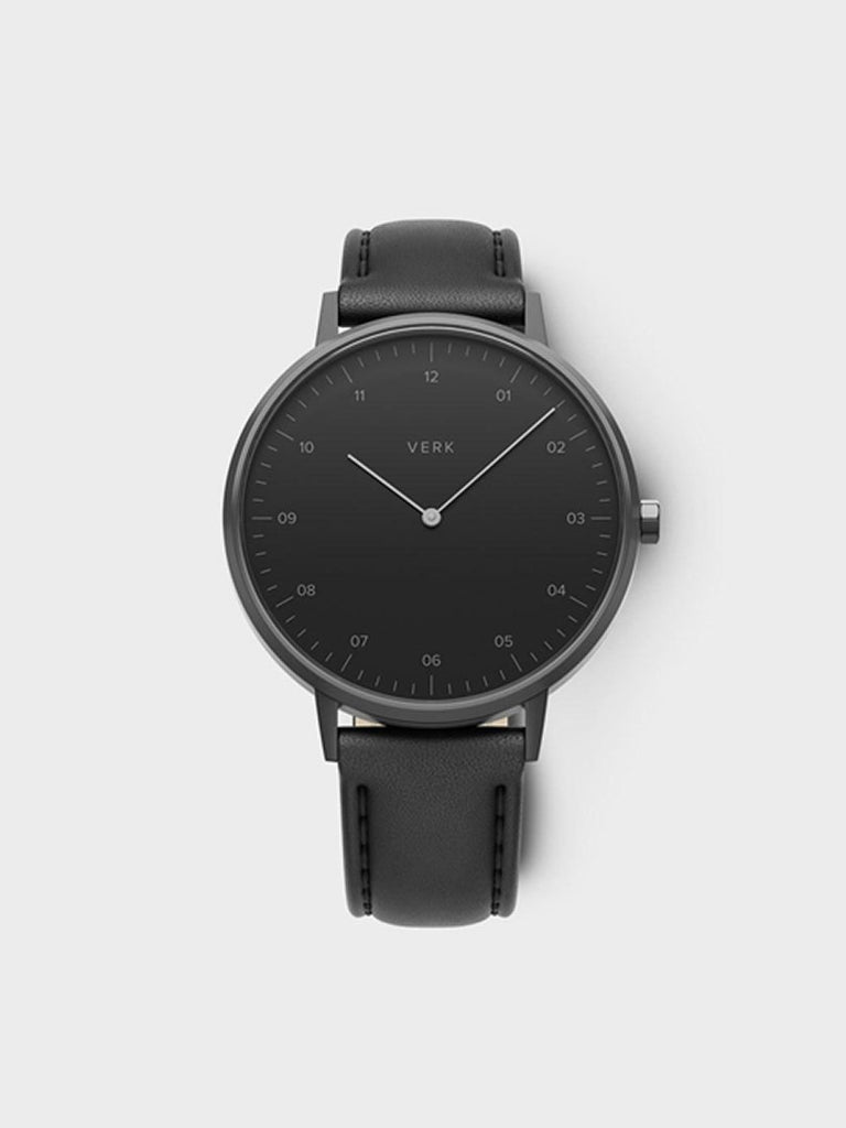 Black Leather Watch