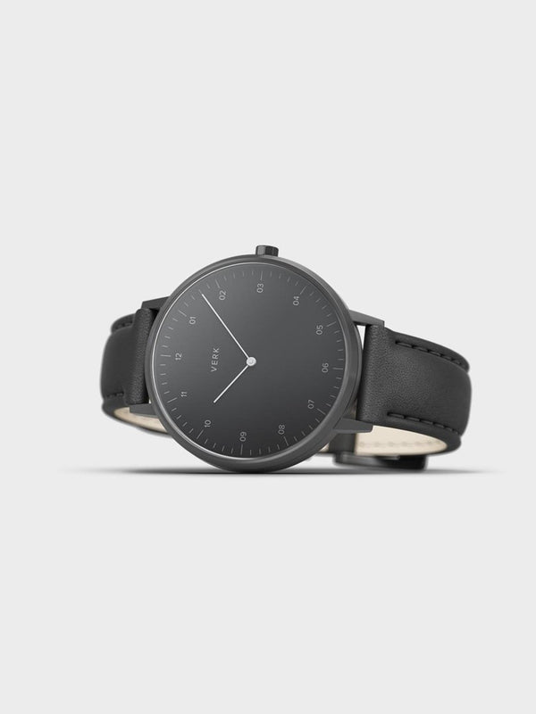 Black Leather Watch