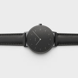 Black Leather Watch